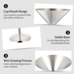 TJ 4 Pcs Stainless Steel Martini Glasses 6.5oz Shatterproof Metal Martini Glass Reusable Steel Wine Cocktail Glass Ideal Outdoor Martini Glasses for Boating, RV,Bar Wedding Graduation Party - Image 3