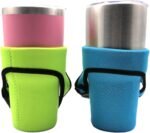 2 Pack Tumbler Carrier Holder Pouch for All 30oz Stainless Steel Travel Insulated Coffee Mug, Neoprene Sleeve with Carrying Handle, Portable, Protective, Reusable (A) - Image 3
