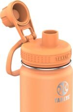 Takeya Actives Water Bottle with Spout Lid - Bottle with Double Stainless Steel Insulation - Dishwasher Safe & BPA-Free - Bottle with Spout Lid & Removable Bumper - 18 oz, Tart Orange - Image 3