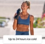 Takeya Actives Water Bottle with Spout Lid - Bottle with Double Stainless Steel Insulation - Dishwasher Safe & BPA-Free - Bottle with Spout Lid & Removable Bumper - 18 oz, Tart Orange - Image 4