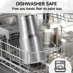 Volhoply 30oz Insulated Tumbler with Lid and Straw, Double Wall Inner & Outer 304 Stainless Steel Tumblers Bulk, Powder Coated Coffee Cup for Office, Home, Travel (Silver,8 Pack) - Image 5