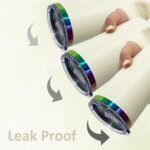 20 oz Stainless Steel Tumbler with Lid and Straw Double Wall Vacuum Insulated Coffee Mug Powder Coated Cup for Hot and Cold Drinks (White,1 pack) - Image 4