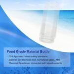 Hydrogen Water Bottle Generator, Glass Portable Hydrogen Water Bottle with SPE PEM Technology Hydrohealth, Ion Bottles Hydrogen Water Ionizer for Office, Home, Travel, Daily Drinking - Image 8