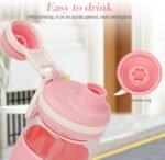 Shaker Bottle - 650ml/23oz, Durable & Leak-Proof, Perfect for Super Creamy Fitness Protein Shakes (Pink) - Image 6