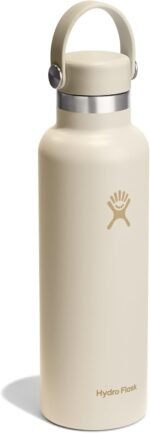 Hydro Flask Water Bottle - Insulated Stainless Steel - Non Spill, Leakproof in 21 Oz Coconut Cream - Image 3