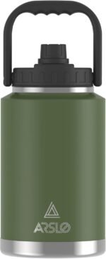 large Insulated Water Jug With Handle, One Gallon Insulated Water Bottle, 1 Gallon Stainless Steel Water Jug - Image 3
