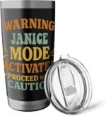JANICE Personalized Women's Gift Custom JANICE Stainless Steel Insulated Tumbler - Image 6