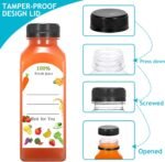 30Pcs 12 Oz Plastic Juice Bottles with Caps,Clear Reusable Water Bottle & Tamper Proof Lids,Juice Containers,Juicing Bottles for Fruit Juice,Smoothies,Coffee - Food Grade & Travel Bottle - Image 6