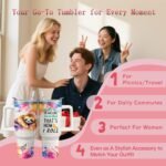 40oz Sloth Tumbler with Handle and Straw, Stainless Steel Insulated Cup with Lid and Straw, Travel Coffee Mug Water Bottle, Birthday Mothers Day Gifts for Women Men Animal Lovers - Image 3