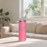 YOUKE OLA 16 Pack Stainless Steel Skinny Tumblers Bulk Straight Double Wall Powder Coated Insulated Tumbler with Lid and Straw for Laser Engrave, DIY Gift, 20oz Light Pink - Image 6