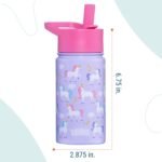Wildkin Kids 14oz Stainless Steel Water Bottle – BPA-Free, Leakproof, Insulated, Easy-Clean - Unicorn - Image 4