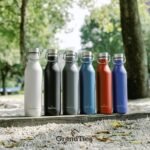 GrandTies Stainless Steel Water Bottles with 2 Lids | Slim Vacuum Insulated Cupholder Flask | Reusable Leak Proof BPA-Free Keep Cold Water bottle for School Gym Travel Sports | 21oz, Pearl White - Image 10