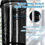 Custom Bottles for Men Women, Customized Protein Shaker Bottle with Name Logo Image, Personalized Shaker Cups for Protein Shakes and Pre Workout, 18 oz, PureBlack - Image 5