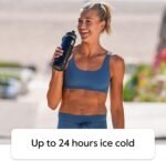 Takeya Actives Water Bottle with Straw Lid - Durable & Easy-Care Water Bottle with Stainless Steel Insulation - BPA-Free Lid with Carry Handle & Straw - Dishwasher-Safe - 24 oz, Arctic - Image 3