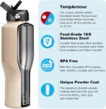 HYDROWION Water Bottle Stainless Steel,Vacuum Insulated Leak Proof Tumbler 32oz with Straw Lid, Spout Lid and Flex Cap(Cold for 48 Hrs, Hot for 24 Hrs), Fit in Any Car Cup Holder, Laser Pink - Image 3