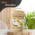 16oz Coffee Mug - Insulated Reusable Coffee Tumbler - On-The-Go Travel Mug - BPA-Free, Leakproof Lid, Stylish Coffee Cup - Lightweight & Durable Mug for Drinks (Beige) - Image 5