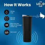 The LoudCup Reusable Water Bottle – 2-in-1 Travel Tumbler & Noisemaker – BPA-Free, Blow Horn & Cup with Slide Lid – Perfect for Sports Events, Game Day, Tailgating & Parties - Image 3