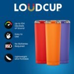 The LoudCup Reusable Water Bottle – 2-in-1 Travel Tumbler & Noisemaker – BPA-Free, Blow Horn & Cup with Slide Lid – Perfect for Sports Events, Game Day, Tailgating & Parties - Image 4
