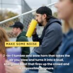 The LoudCup Reusable Water Bottle – 2-in-1 Travel Tumbler & Noisemaker – BPA-Free, Blow Horn & Cup with Slide Lid – Perfect for Sports Events, Game Day, Tailgating & Parties - Image 5