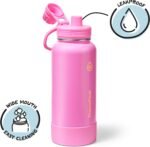 ThermoFlask 32 oz Double Wall Vacuum Insulated Stainless Steel Water Bottle with Spout Lid, Shocking Pink - Image 4