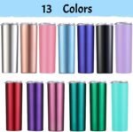 Personalized Tumblers with Name Birth Flower Custom Insulated Tumbler Cup Engraved Customized Birthday Christmas Bridesmaid Gifts for Women Stainless Steel 20 Oz - Image 4