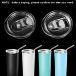 20 oz Skinny Tumbler Replacement Lids Spill Proof Splash Resistant Lids Covers for 2.76in Cup Mouth Compatible with YETI Rambler and More Tumbler Cups (20 oz, 2 Pack) - Image 7
