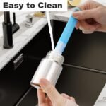 Glass Juice Shot Bottles with Caps - 8 Pack 3.5oz Small Clear Leak Proof Juicing Bottles Reusable Juice Containers Jars with Lids for Juicing Beverage Storage Liquids with Brush and Funnel - Image 6