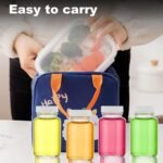 Glass Juice Shot Bottles with Caps - 8 Pack 3.5oz Small Clear Leak Proof Juicing Bottles Reusable Juice Containers Jars with Lids for Juicing Beverage Storage Liquids with Brush and Funnel - Image 8