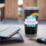 Saja - Best Saja Ever - Rainbow Cute Girl Saja Stainless Steel Insulated Tumbler - Image 8