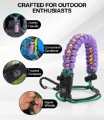 64 oz Insulated Water Bottle with Straw, Vacuum COLD for 36 Hrs, Non-BPA & Leak Proof, Half Gallon Stainless Steel Water Jug with Paracord Handle, Straw & Spout Lid, Lavender - Image 5