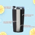 Dongni 20oz Tumbler Bulk Stainless Steel Vacuum Insulated Tumblers with Lid Double Wall Travel Mug Powder Coated Coffee Cup, Suitable for Ice Drinks and Hot Beverage（Mix 12 pack） - Image 3