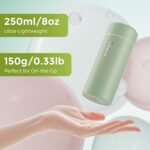 【Upgraded】Exllena Small Insulated Water Bottle 8 oz/250ml– Mini Insulated Water Bottle for Hot & Cold Drinks, Perfect Small Water Bottle for Travel, Purse...(Sage Green) - Image 3