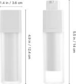 Beaupretty 30Ml Frosted Travel Vacuum Bottles Refillable Cosmetic Containers for Lotion Serum Eye Cream - Leak-Proof Portable Skincare Sub Bottles for Travel and Everyday Use - Image 3