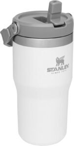 STANLEY IceFlow Flip Straw Tumbler with Handle 20 oz | Twist On Lid and Flip Up Straw | Leak Resistant Water Bottle | Insulated Stainless Steel |BPA-Free | Polar - Image 4
