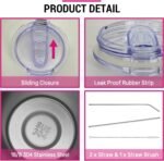 Gigi Mothers Day Gifts for Grandma from Grandkids, 40 oz Best Gigi Ever Cup Tumbler with Handle Lid and Straw - Image 5