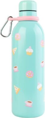 Official Pusheen-Sports Bottle-500ml / 17OZ, Stainless Steel, Vacuum Insulated , Double Wall Reusable Water Bottle With Carabiner, BPA Free, Kawaii Water Bottle - Image 3