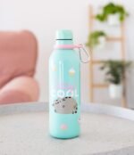 Official Pusheen-Sports Bottle-500ml / 17OZ, Stainless Steel, Vacuum Insulated , Double Wall Reusable Water Bottle With Carabiner, BPA Free, Kawaii Water Bottle - Image 5