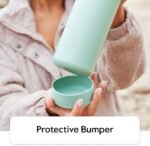 Takeya Actives Water Bottle with Spout Lid - Bottle with Double Stainless Steel Insulation - Dishwasher Safe & BPA-Free - Bottle with Spout Lid & Removable Bumper - 22 oz, Onyx - Image 4