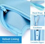 Linkidea Disposable Water Bottle Sleeve Compatible with Smartwater 16.9/20Fl Oz, Evian 16.9Fl Oz, Insulated Neoprene Plastic Bottled Water Cover with Lockable Zipper (1 Pack/Light Blue) - Image 6
