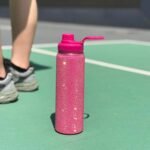 22oz Stainless Steel Bling Crystal Water Bottle Rhinestone Vacuum Insulated Bottle with Spout Lid Reusable Double-Wall Glitter Sport Bottle Gift for Women Girl (Hot Pink) - Image 7