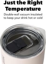 MiiR Tumbler, 12oz Insulated Stainless Steel with Press Fit Slide Lid – Splash Proof Design, Holds Hot & Cold Beverages, Stylish & Functional Cup Holder Compatible - Image 4