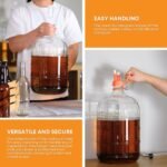 FastRack 5 Gallon Glass Carboy | Clear Italian Glass Fermenter for Wine & Beer Brewing, Home Fermentation Container | Durable Jug for Storage or Aging, Fits #7 Stopper (Not Included) - Image 5