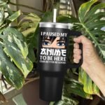 Anime Tumbler 40 oz - Anime Tumbler Double Wall Vacuum Insulated Stainless Steel Coffee Travel Mugs (Style 2) - Image 5