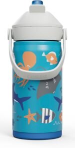 CamelBak Thrive Flip Straw Kids Bite Valve Stainless Steel Water Bottle Ocean Life, 12oz - Image 3
