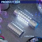 Civaner Upgrade 4 Pcs Bottle Service Lights LED Strobe Baton Bottle Girl Lights Rechargeable Handheld Flashing Club Signs for Birthday Wedding Party(Silver White Light) - Image 3