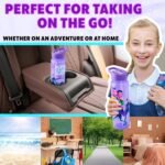 KPop Demon Hunters Officially Licensed Huntrix Water Bottle for Girls, 25oz Leak Proof with Straw Lid, Gifts for Girls - Image 4