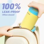 Kids Insulated Water Bottle, 12 oz BPA-FREE Double Wall Vacuum Tumbler 18/8 Stainless Steel Leak Proof Kids Cups with Straw for School Travel Boys Girls (Yellow) - Image 3