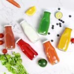 YEBODA 11oz Glass Milk Bottles with Reusable Metal Twist Lids and Straws for Beverage Glassware and Drinkware Parties, Weddings, BBQ, Picnics, Set of 9 - Image 8