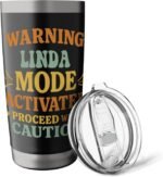 LINDA Personalized Women's Gift Custom LINDA Stainless Steel Insulated Tumbler - Image 6