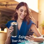 20 oz Tumblers Bulk Stainless Steel Tumbler with Lid Double Wall Vacuum Insulated Coffee Mug 20oz Powder Coated Cup for Hot and Cold Drinks, Black, 6 pack - Image 9